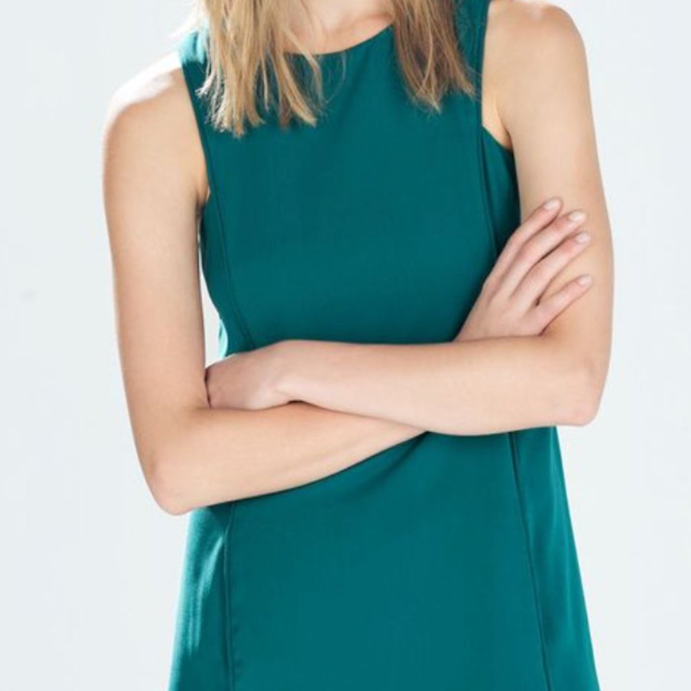Zara Trafaluc Teal Dress size Small